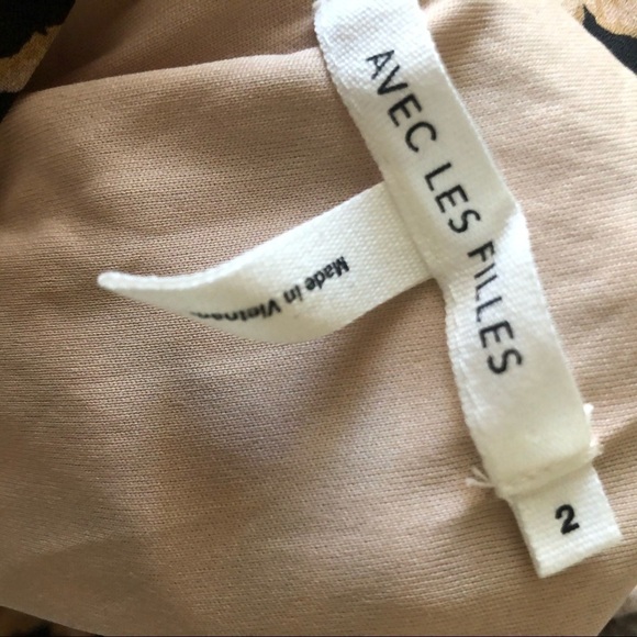 AVEC LES FILLES Leopard Mock Neck Dress - Picture 4 of 7